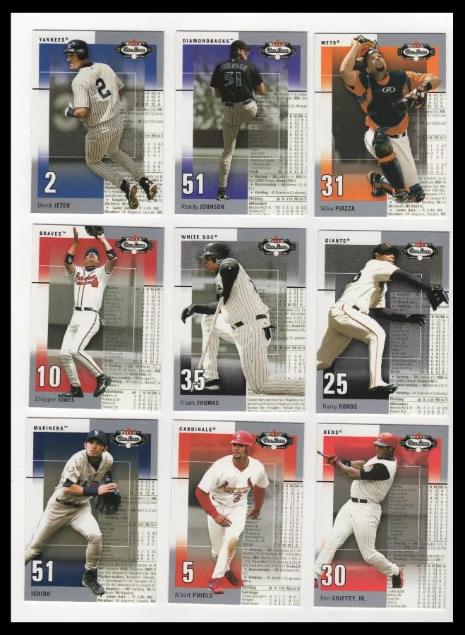 2003 Fleer BOX SCORE - COMPLETE base SET (#1-100) Baseball cards value