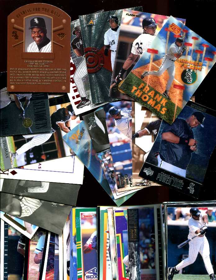 Frank Thomas  - COLLECTION (1991-1998) - Lot of (105) diff. with inserts Baseball cards value