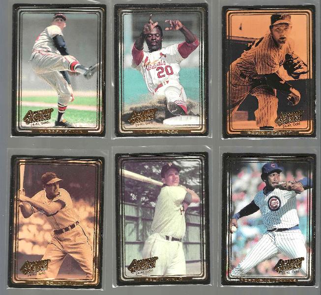  1992 Action Packed 24-KARAT GOLD - Lot of (6) Hall-of-Famers Baseball cards value