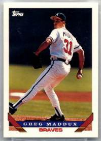 Sold at Auction: 1995 Greg Maddux baseball card