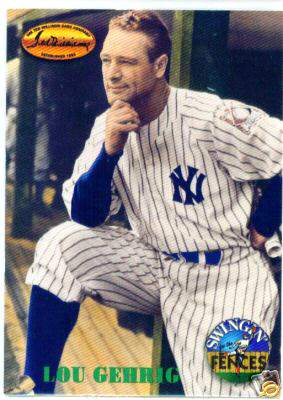  1994 Ted Williams Baseball #147 Lou Gehrig New York