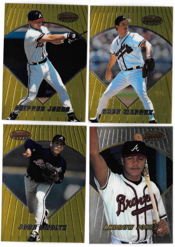  Braves (10) - 1997 Bowman's Best - COMPLETE TEAM SET Baseball cards value