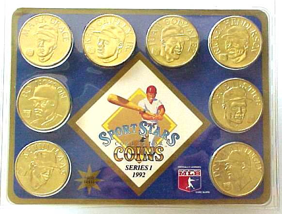 1990-1992 Sport Stars / BANDAI Collector Coins Baseball Cards Set