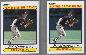 Cal Ripken - 1990 Fleer #624A+B - Both Error 'Ripkin' and Corrected cards