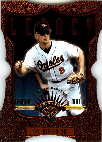 Cal Ripken - 1997 Leaf Fractal Matrix #188 Z-AXIS DIE-CUT Baseball cards value