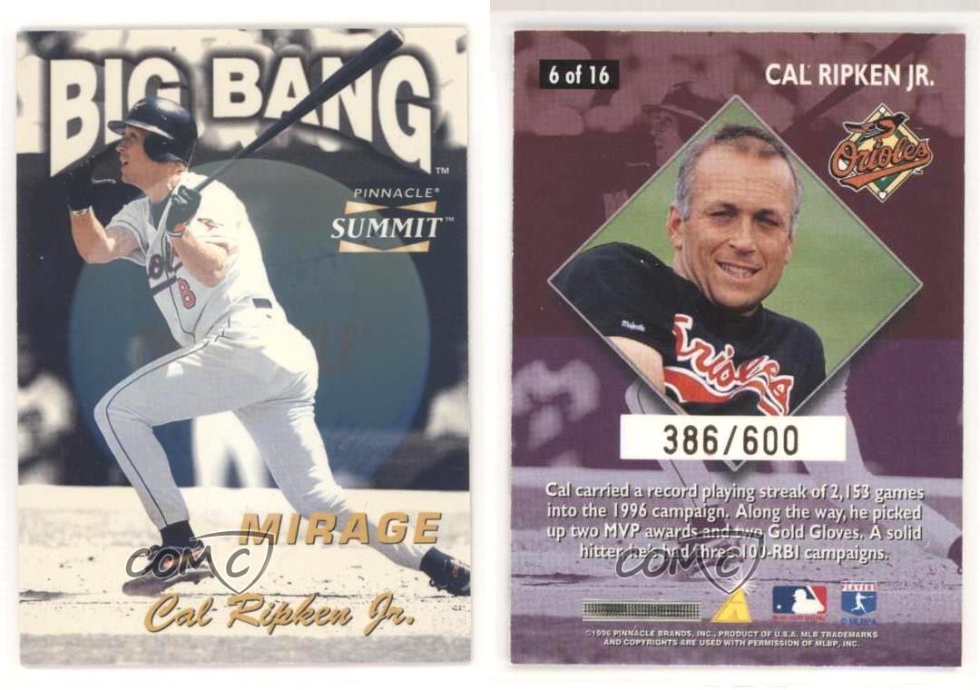 Cal Ripken - 1996 Summit Big Bang Mirage #6 [#d/600] Baseball cards value