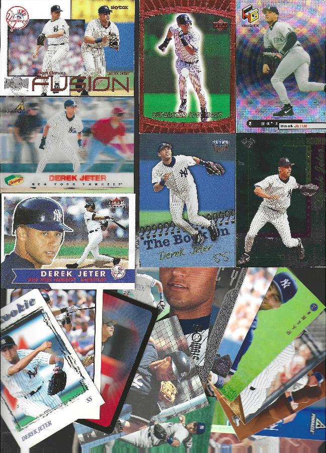 Derek Jeter  - Lot of (20) different w/inserts (1995-2003) (Yankees) Baseball cards value