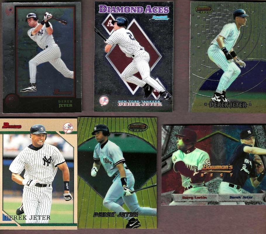 Derek Jeter  - BOWMAN Collection - (1994-1999) - Lot of (6) different Baseball cards value