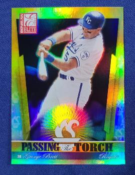 George Brett - 2002 Donruss Elite Passing.Torch #PT-15 [#/1000] (Royals) Baseball cards value