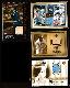 George Brett -  Lot of (4) GAME-USED BAT/JERSEY cards (Royals)