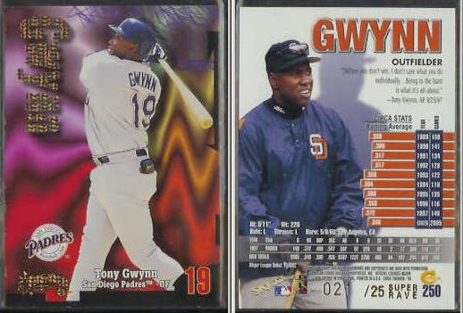 SkyBox Tony Gwynn Baseball Trading Cards