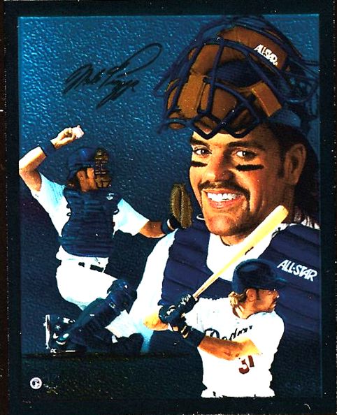 Mike Piazza - 1990's Authentic Images MINI-FOIL - Lot of (25) (3x3 inch) Baseball cards value