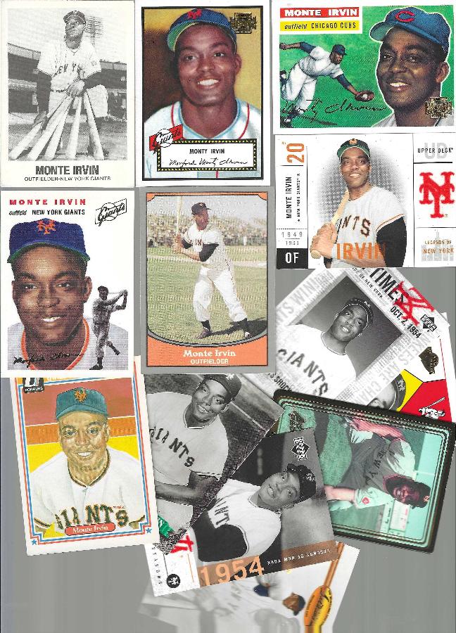 Negro League: Monte Irvin - Lot of (13) different (1977-2007) (Giants,HOF) Baseball cards value