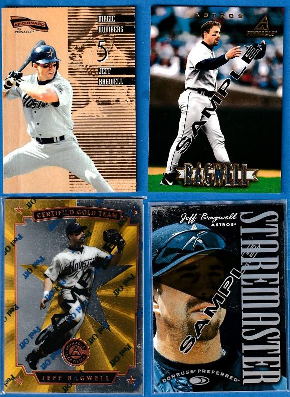 Jeff Bagwell - Lot of (4) PROMO/SAMPLE cards (higher end) Baseball cards value