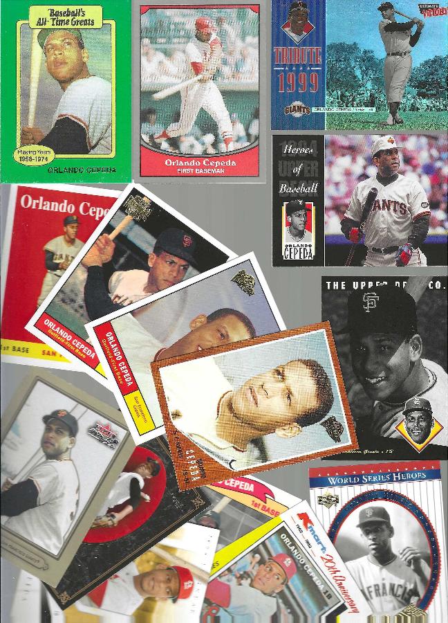 Orlando Cepeda - Lot of (15) different Baseball cards value