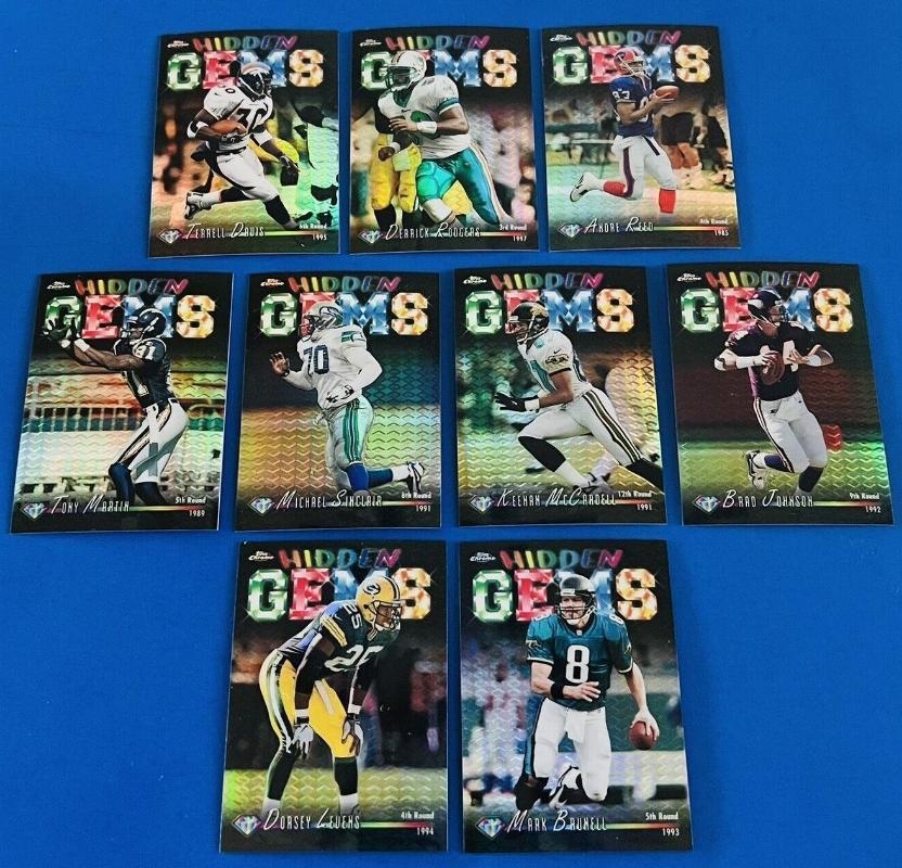 1998 Topps Chrome - HIDDEN GEMS REFRACTORS - Lot of (11) Football cards value