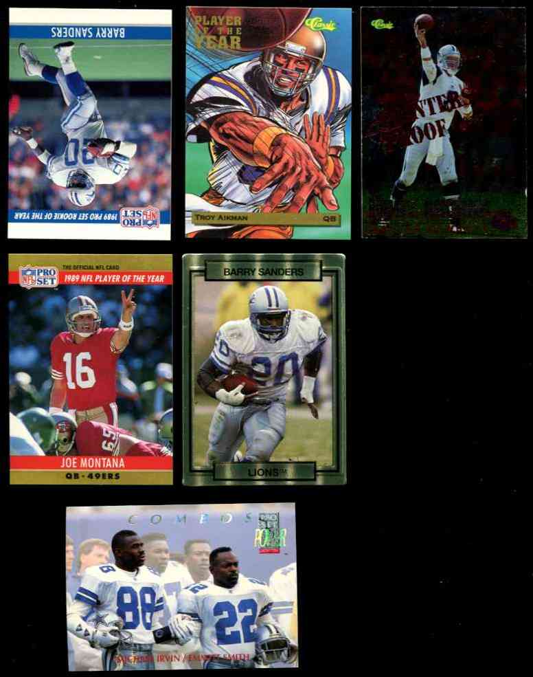 Barry Sanders - 1990 Action Packed #78 - Lot of (10) (Lions) Baseball cards value