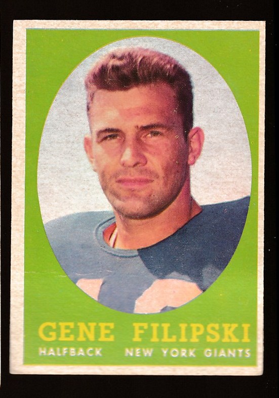 1958 Topps Football Card # 53 Rick Casares - Chicago Bears (EX)