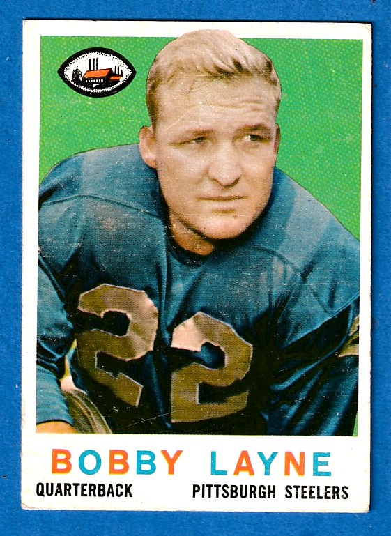 1956 Topps #116 Bobby Layne Detroit Lions Football Card Nm