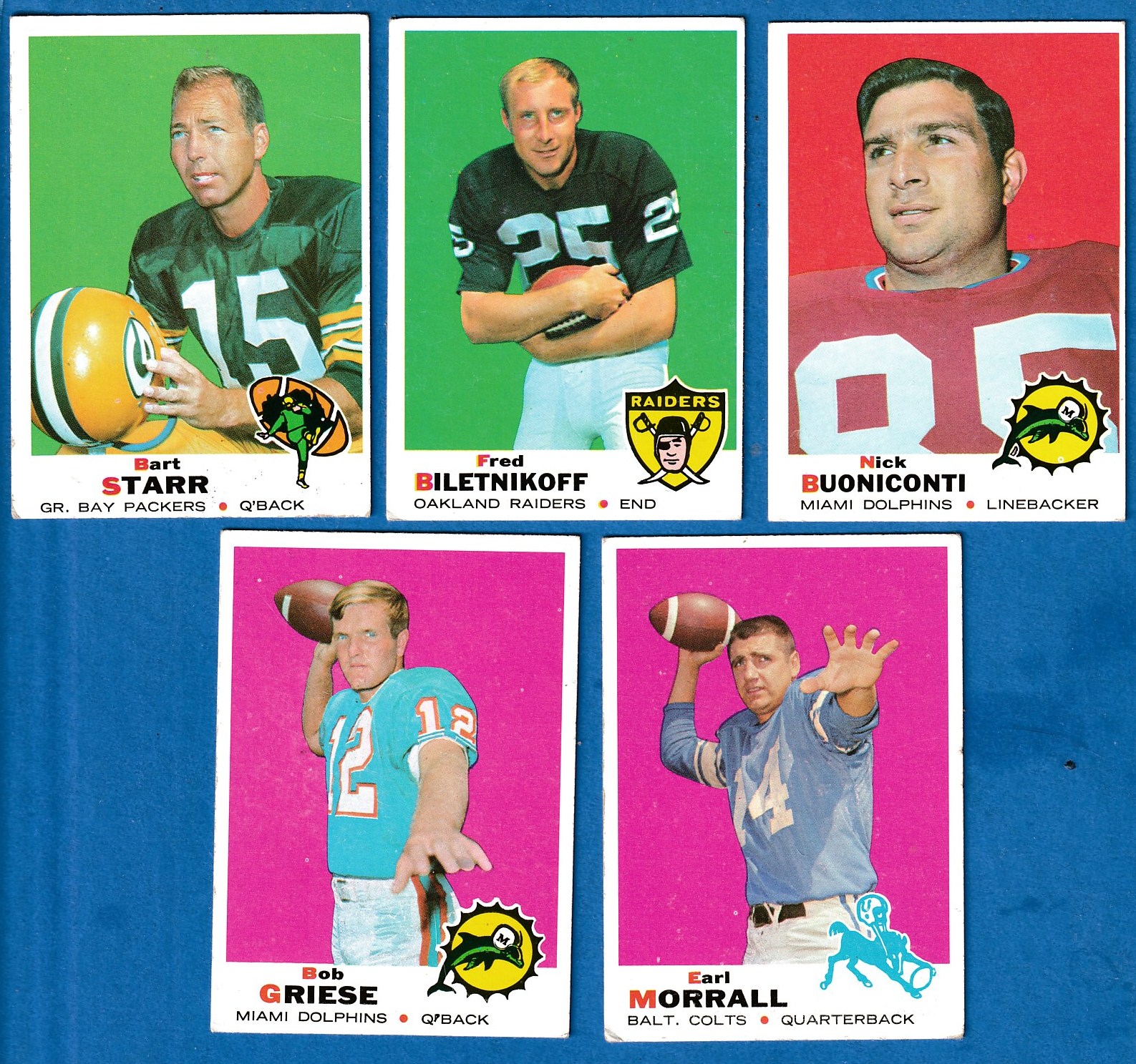 : 1969 Topps # 201 Fred Biletnikoff Oakland Raiders