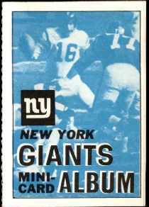 1969 Topps Football mini-card