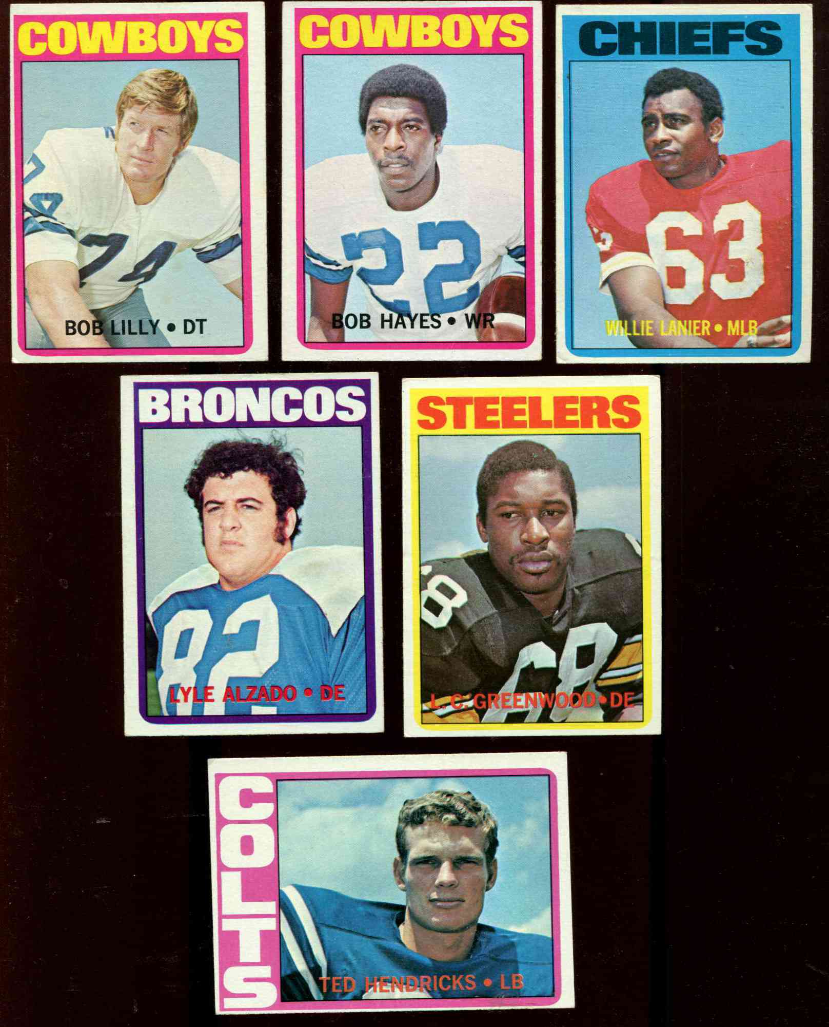 1972 Topps #6 Bob Tucker/Ted Kwalick/Harold Jackson/Roy Jefferson