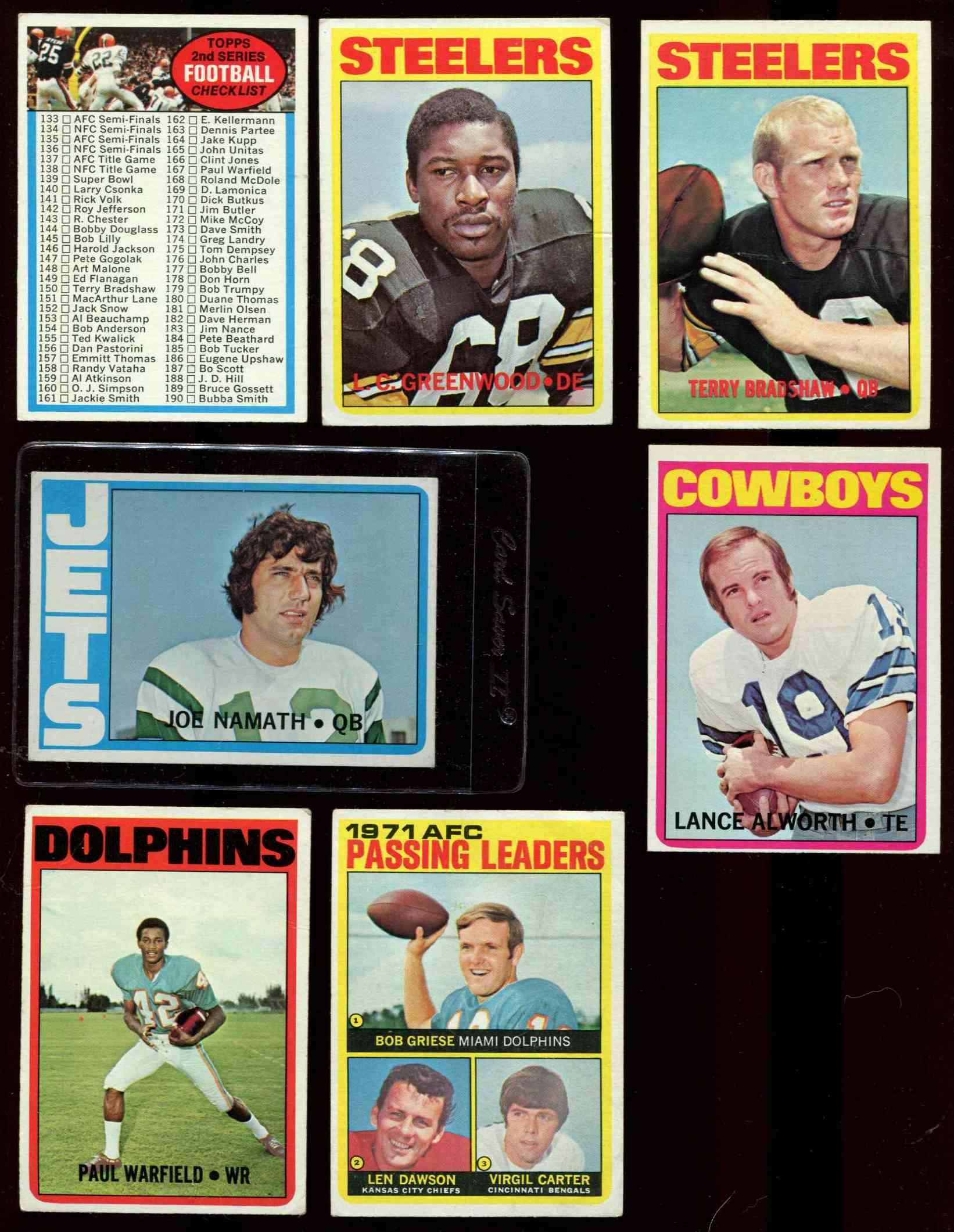  Football NFL 1972 Topps #167 Paul Warfield Dolphins