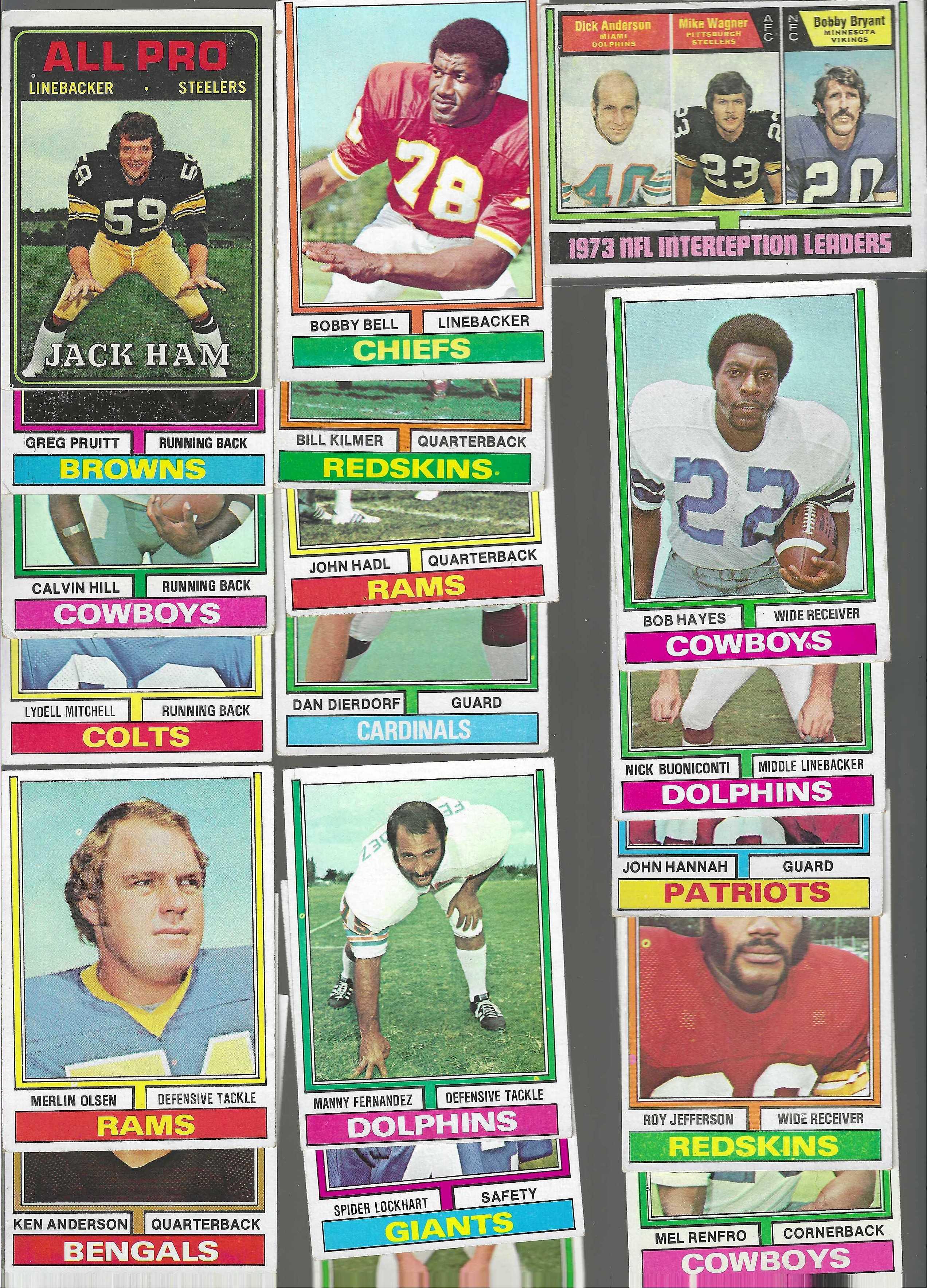 1974 Topps FB  - Starter Set/Lot (386) diff. w/STARS & ROOKIES Baseball cards value