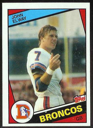 1984 Topps FB # 63 John Elway ROOKIE [#b]