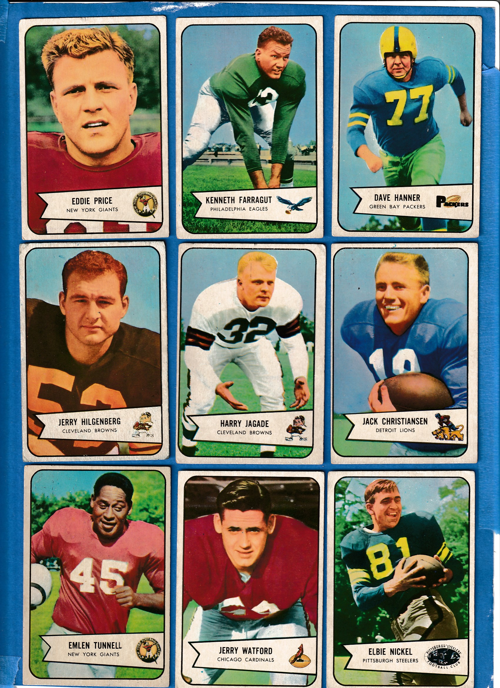 Dave Hanner Football Cards