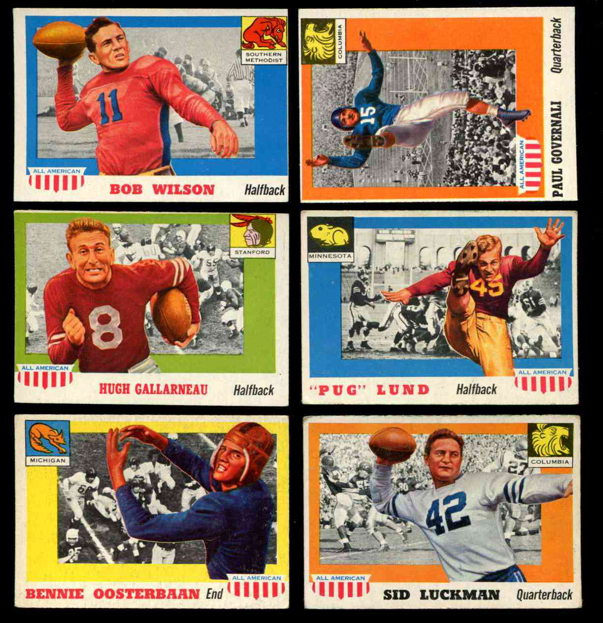 : 1955 Topps # 35 Tom Harmon Chicago Bears (Football Card) PSA  PSA 6.00 Bears Michigan : Collectibles & Fine Art