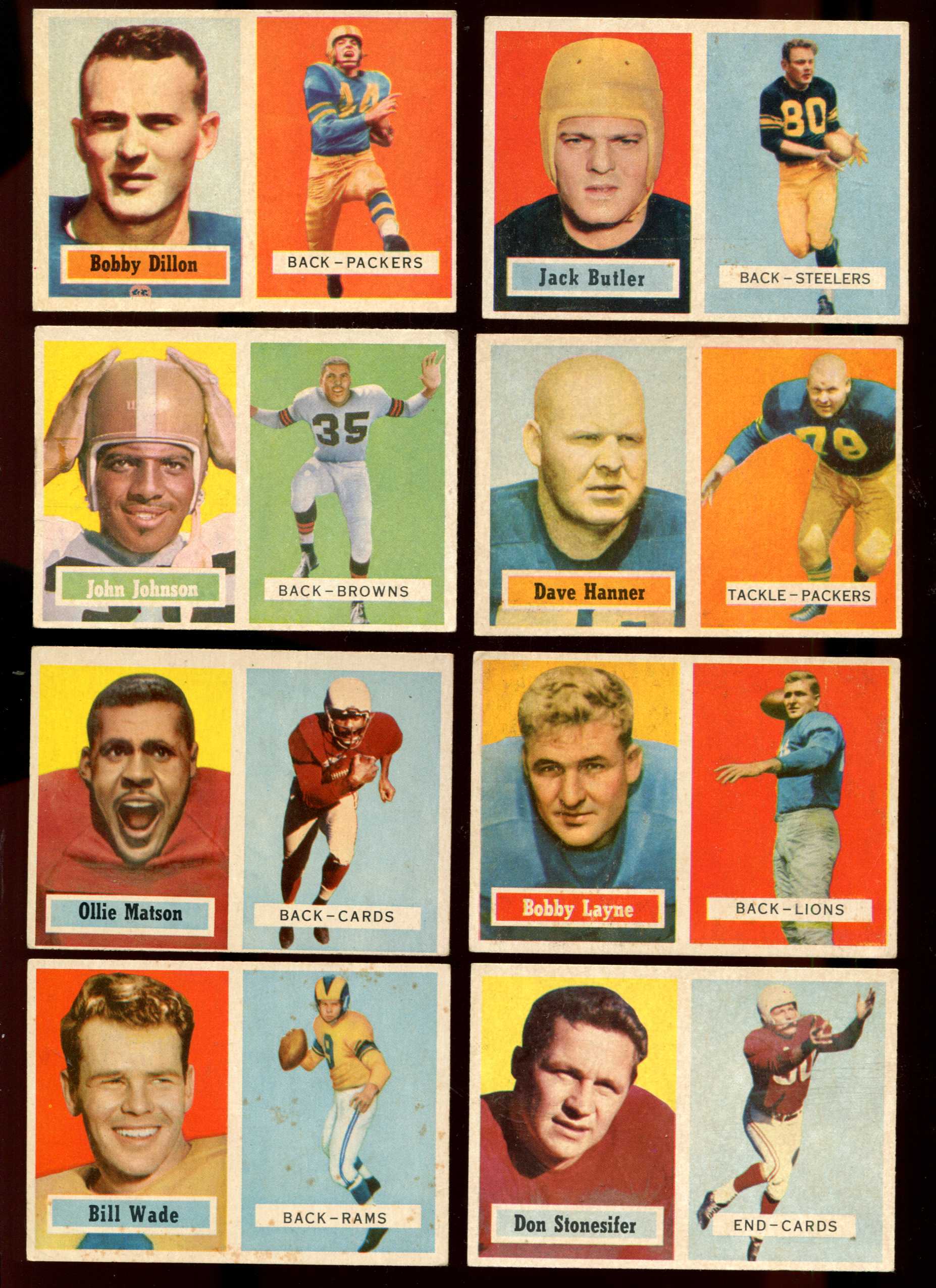 Bill Will Sherman Autographed 1957 Topps Card #58 Los Angeles Rams