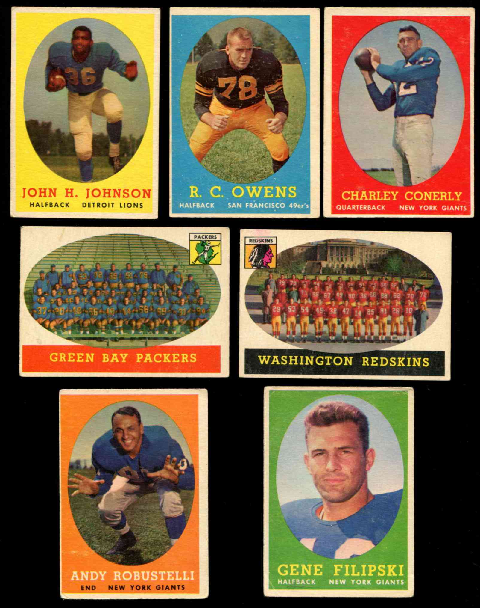 1958 Topps Football Bart Starr 66 Vintage NFL Football 