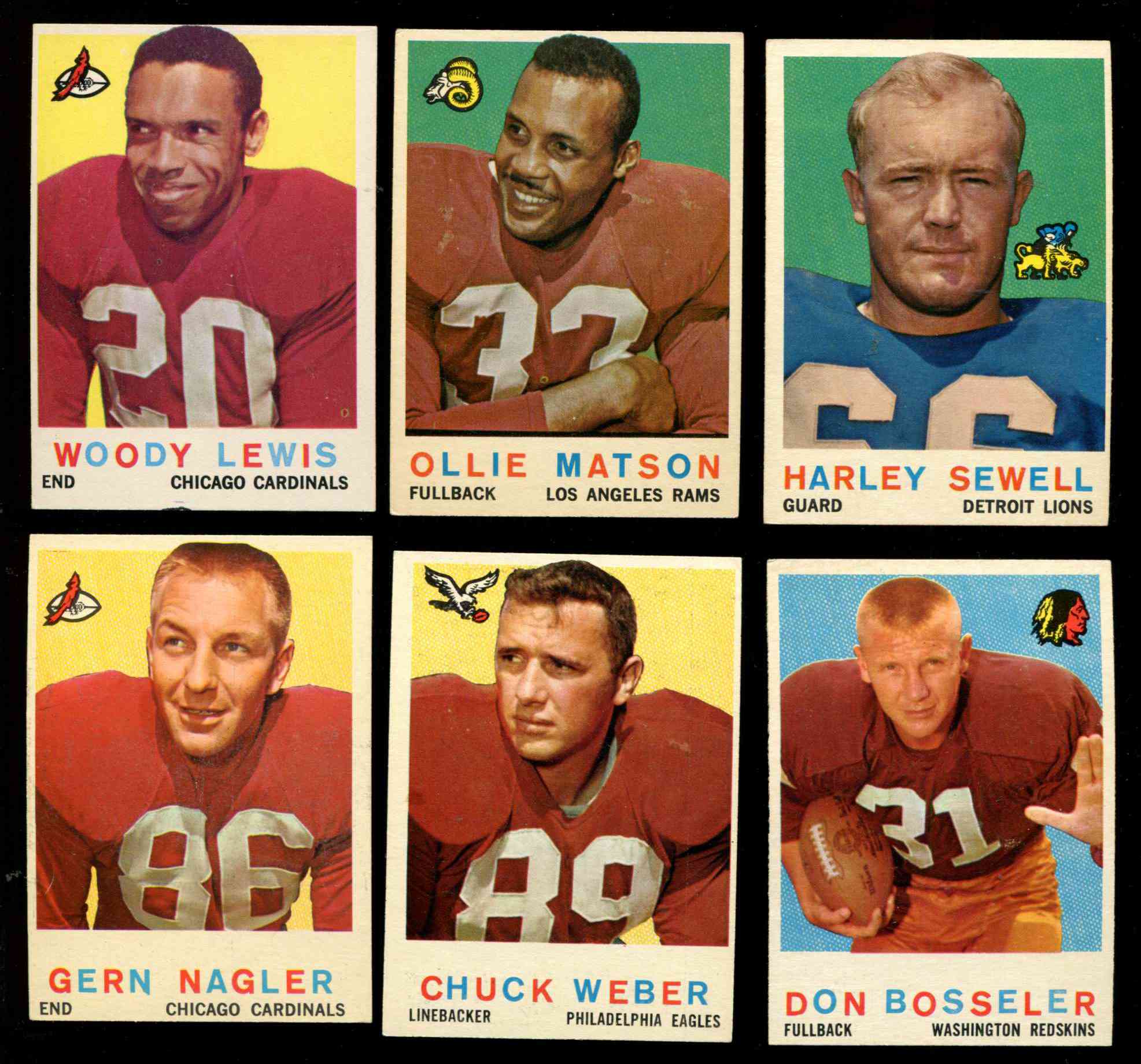 : 1959 Topps # 94 Chuck Weber Philadelphia Eagles