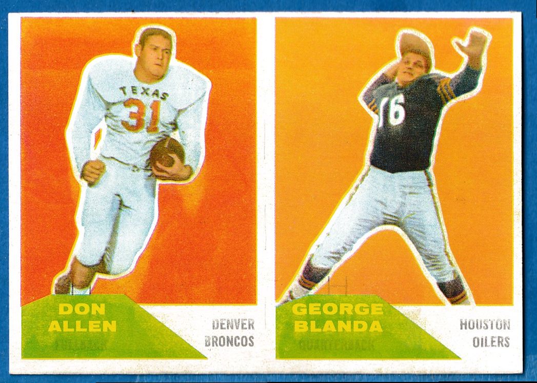 : 1960 Fleer # 54 Frank Bernardi Denver Broncos