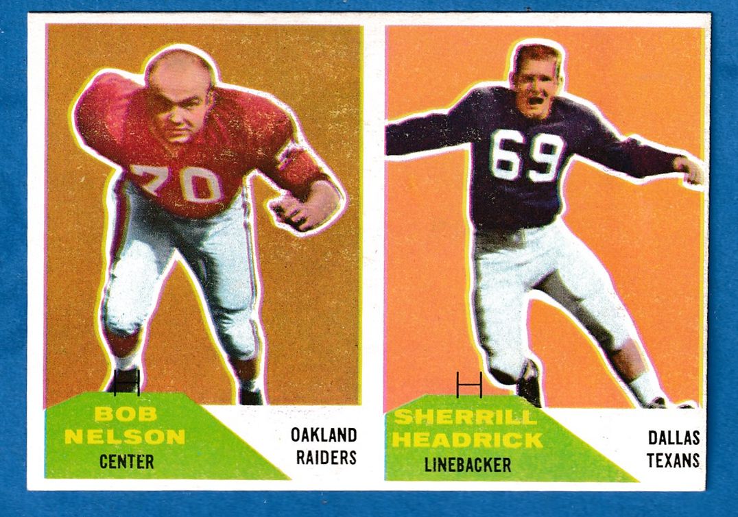 : 1960 Fleer # 54 Frank Bernardi Denver Broncos