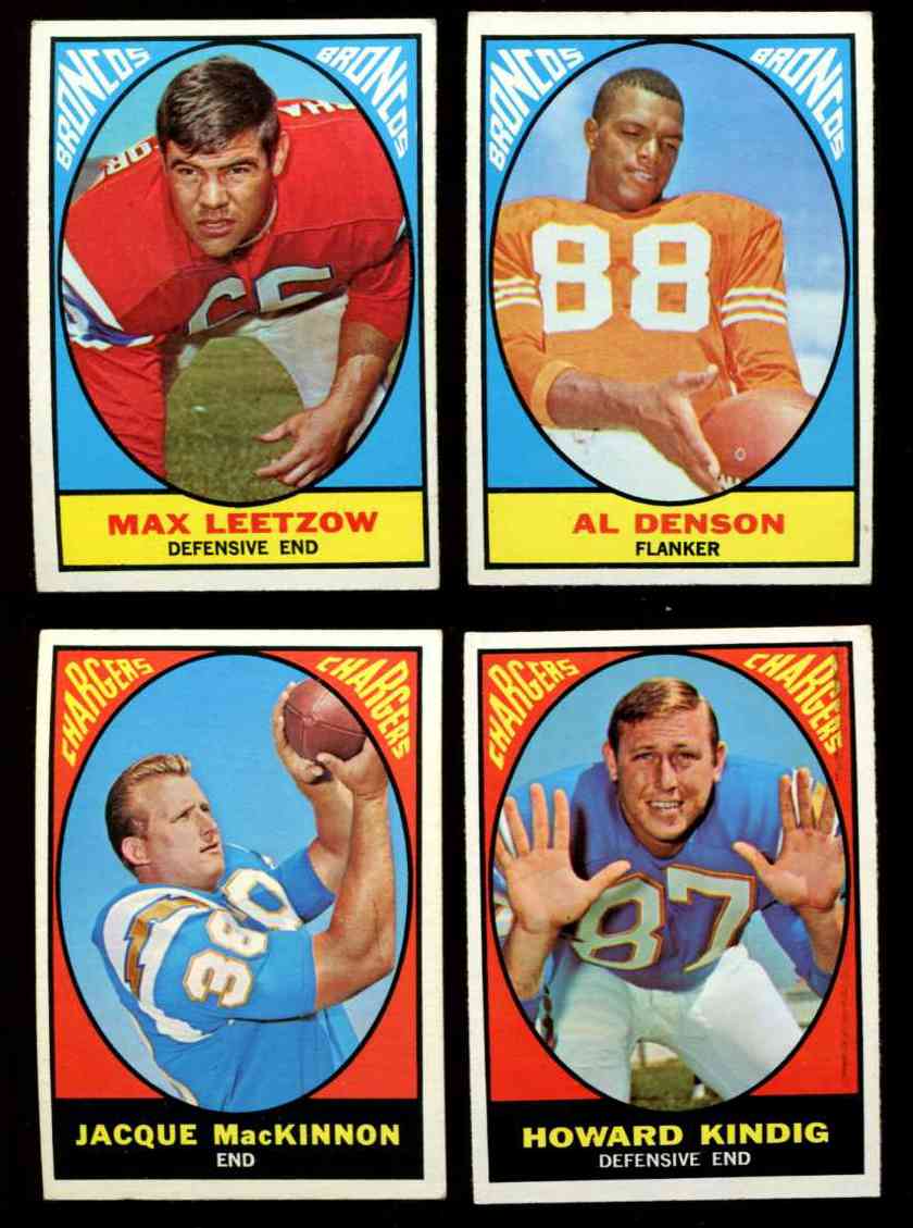 : 1967 Topps # 40 Max Leetzow Denver Broncos (Football Card)  EX/MT Broncos Idaho : Collectibles & Fine Art