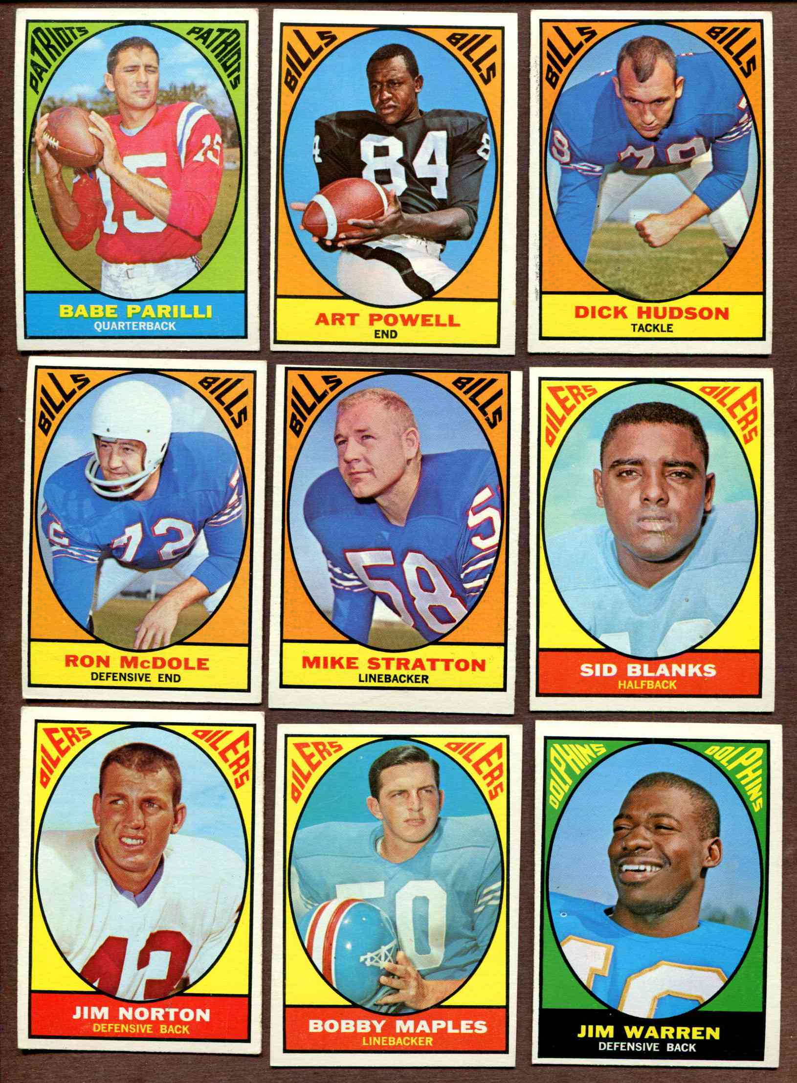 : 1967 Topps # 2 A Babe Parilli New England Patriots (Football  Card) (Back is Gold in Color) VG Patriots Kentucky : Sports & Outdoors