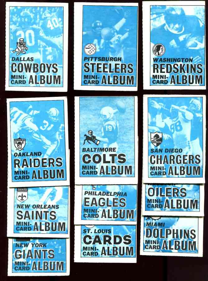 1969 Topps Philadelphia Eagles Mini-Card Album #12