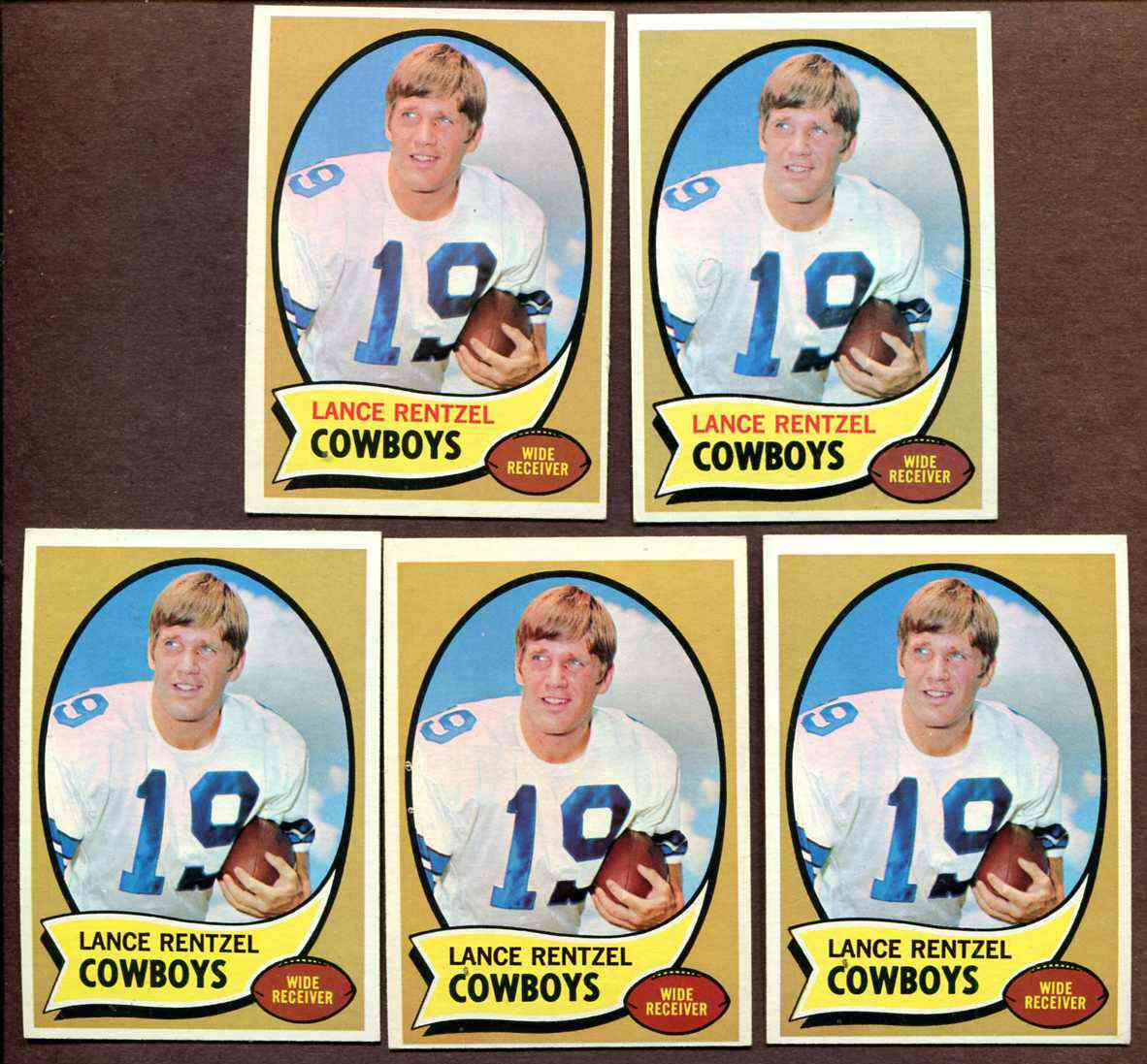 1970 TOPPS FOOTBALL LANCE RENTZEL DALLAS COWBOYS #113