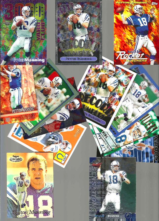 Peyton Manning - TOPPS Collection (1999-2000) - Lot of (13) different Baseball cards value