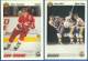 1991-92 Upper Deck BOX BOTTOMS - Lot of (2) Brett Hull & Steve Yzerman