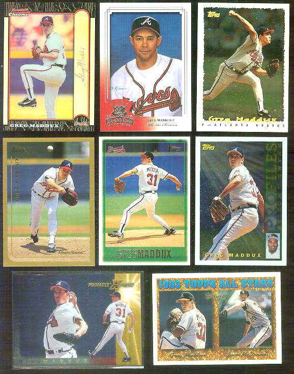 1995 Topps Greg Maddux #109 92 93 94 Cy Young Gold + Silver