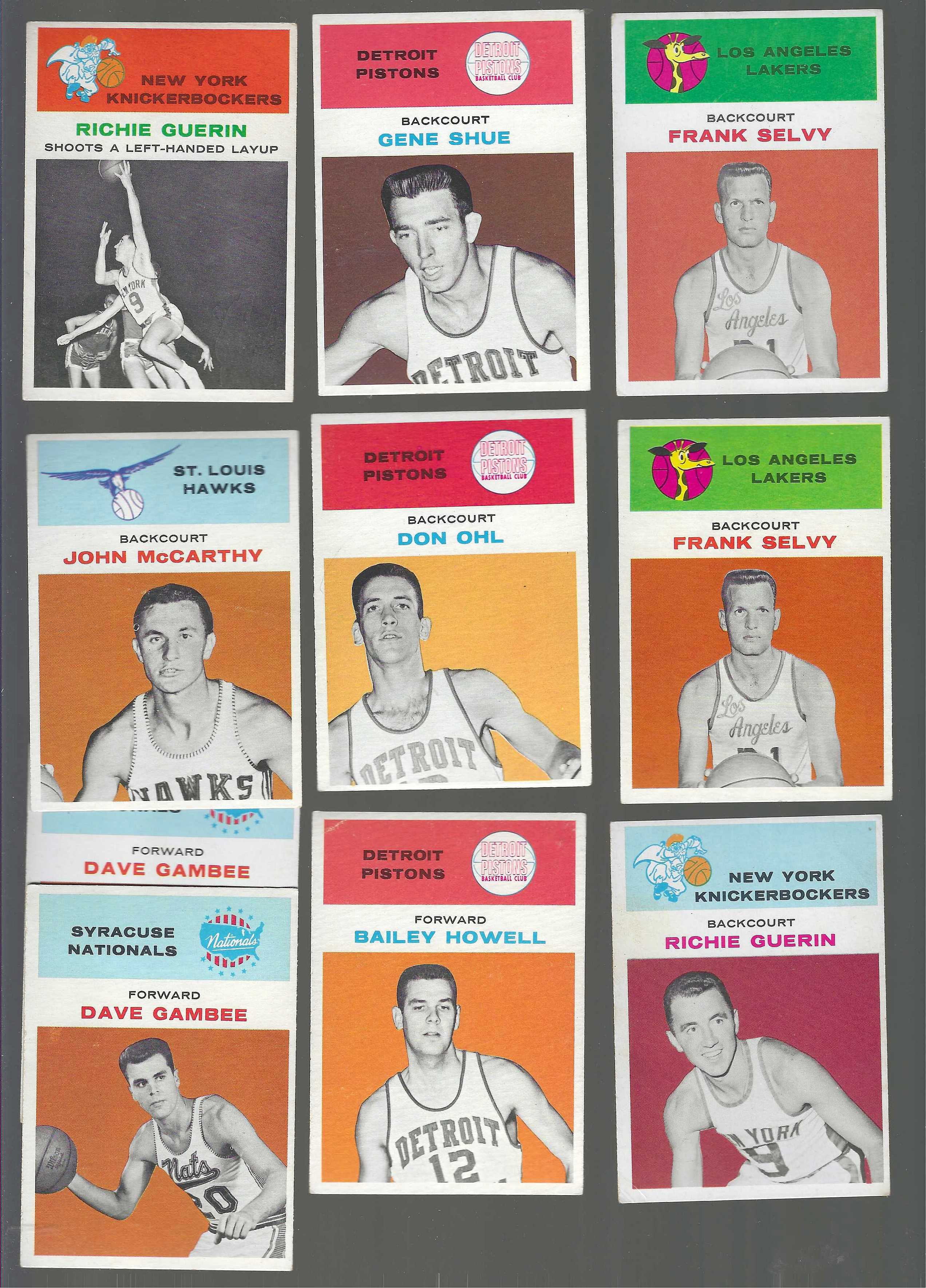 1961-62 Fleer Basketball #52 Richie Guerin IA ROOKIE Year card (Knicks) Basketball cards value