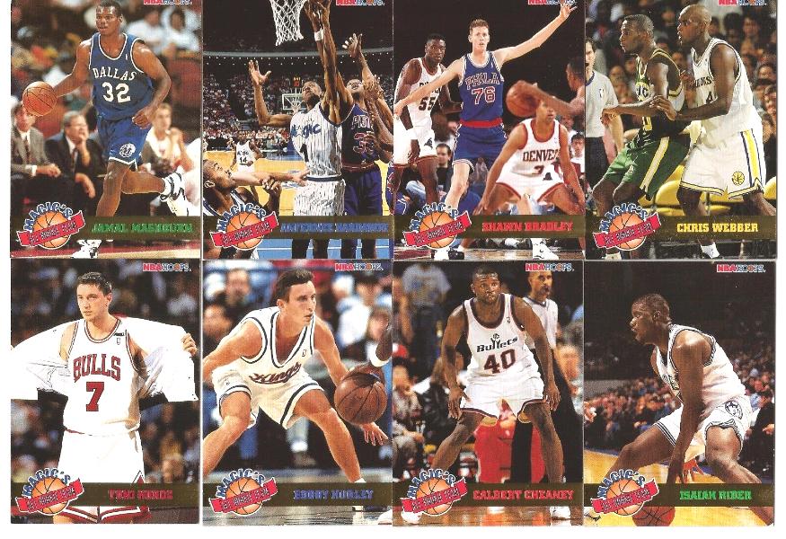 1993-94 NBA Hoops - MAGIC'S ALL-ROOKIE TEAM - Complete Insert Set (10) Baseball cards value