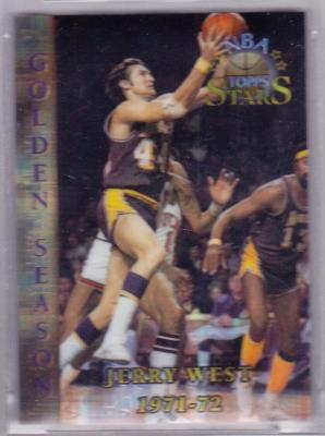  1996 Topps Stars FINEST # 98 Jerry West ATOMIC REFRACTOR Basketball cards value