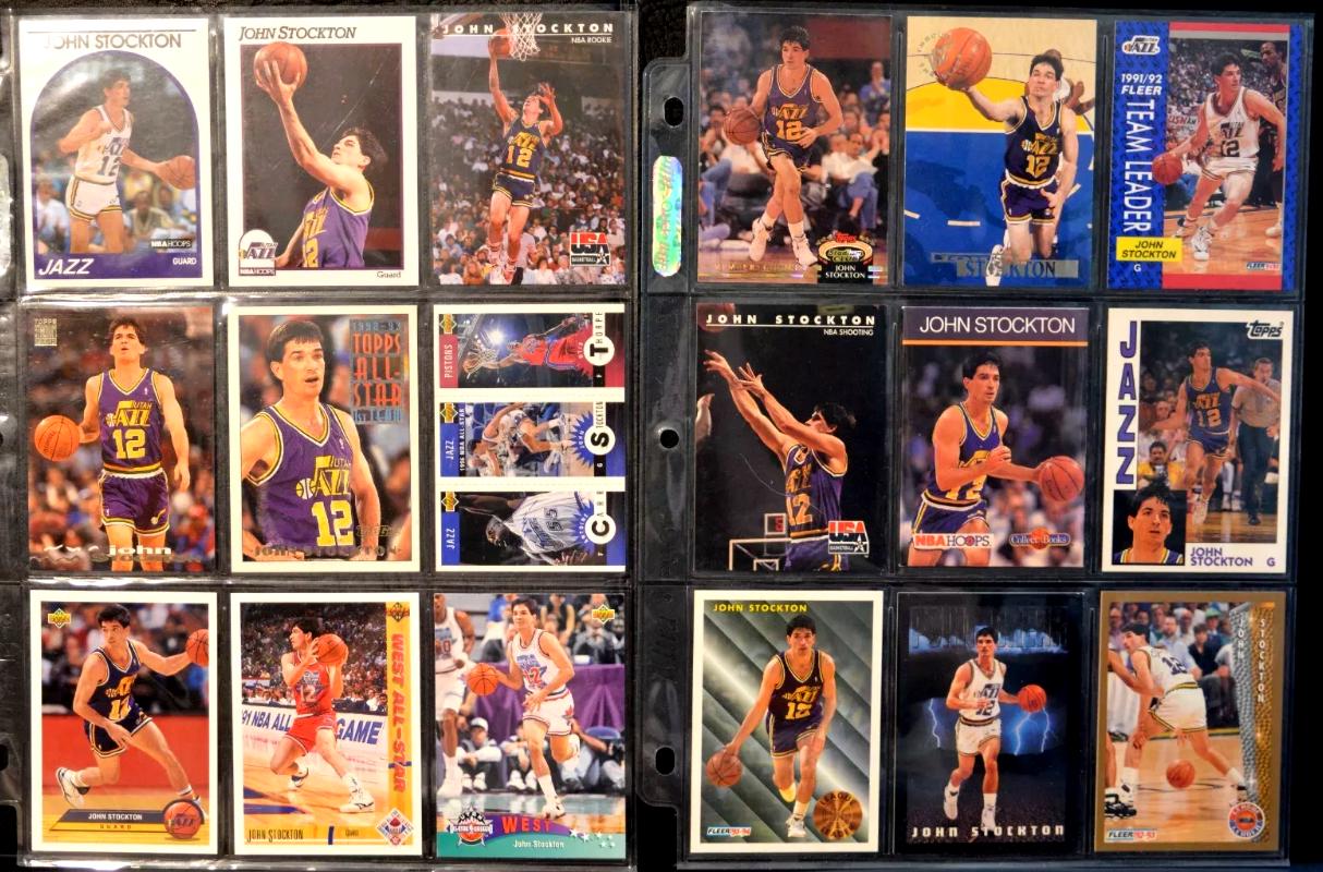 John Stockton  *** COLLECTION *** - Lot of (69) DIFFERENT Basketball cards value