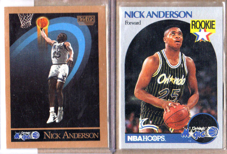 Nick Anderson - ROOKIE COLLECTION - (105) ROOKIES (Orlando Magic) Baseball cards value