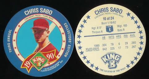  1989 Donruss Baseball Card #4 Chris Sabo