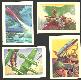 1956 GUM Inc. ADVENTURE  - MILITARY - Lot of (4) different